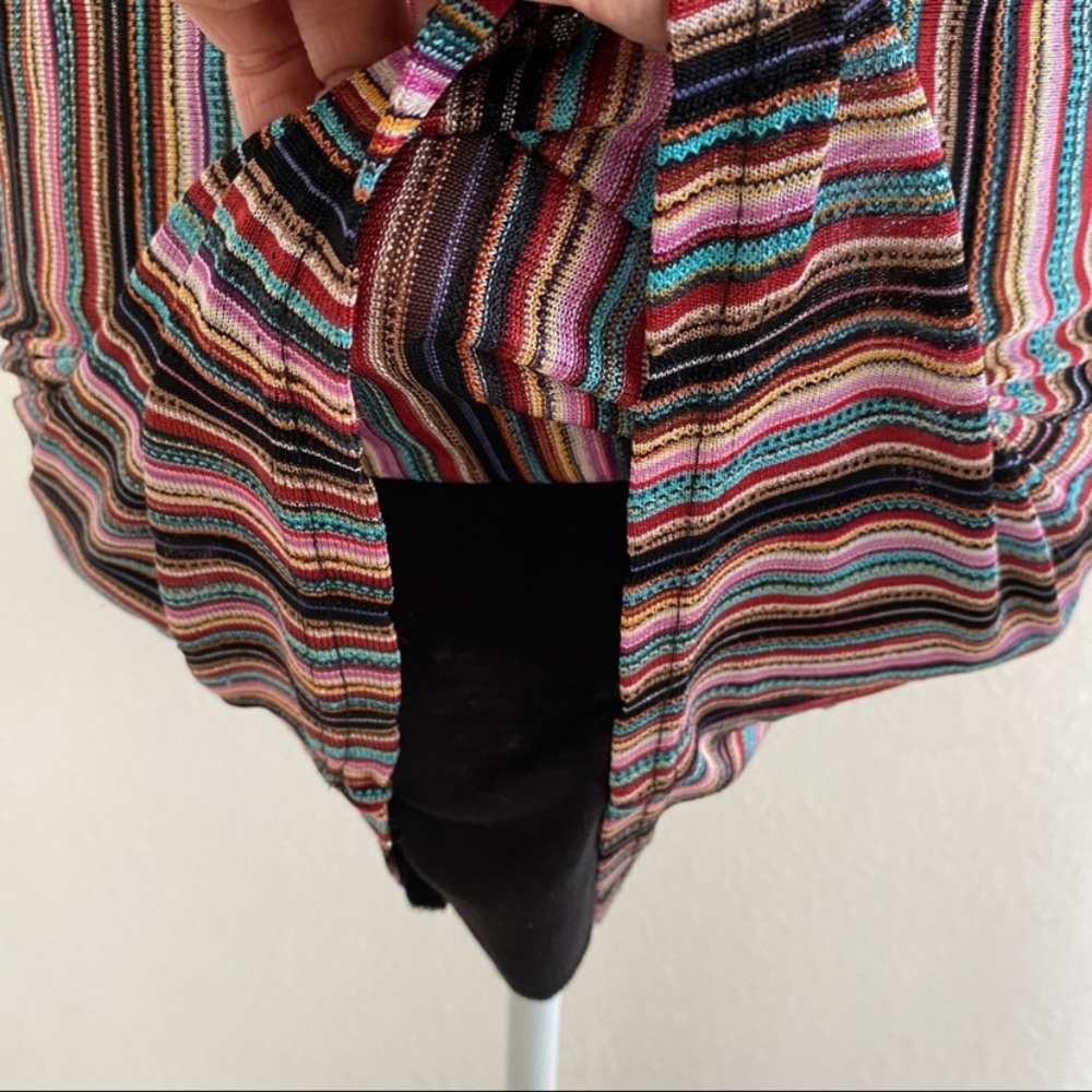 Karina Grimaldi Multi Color Stripe Mini Dress - Picture 4 of 7